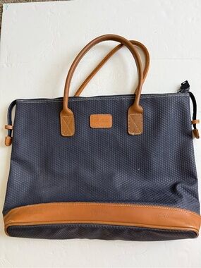 Oleg Cassini Airway Travel Tote Bag Carry On Shoulder Bag Original Lock & Keys!